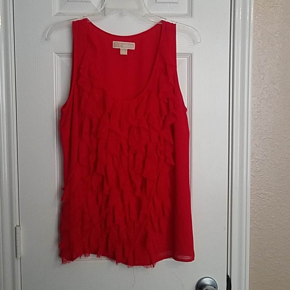 Ruffled short sleeve top